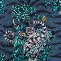 Lemur Navy Curtain Tie Backs